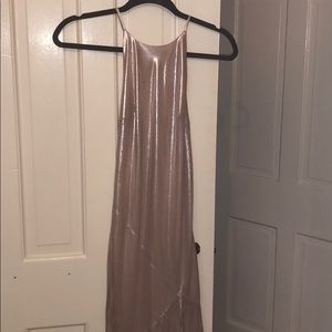 Sheer light pink dress